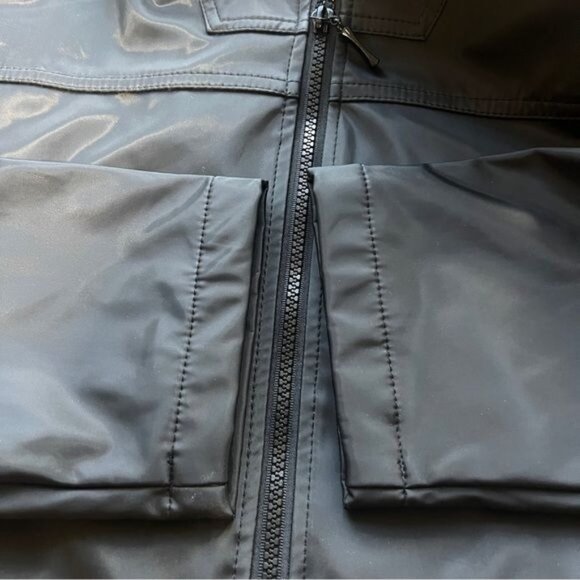 Outbrook Black Waterproof Jacket Adjustable Waist & Multiple Pockets Womens Sz L - Picture 6 of 12